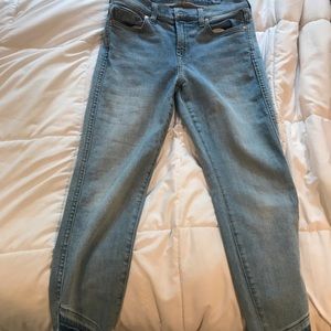 7 For All Mankind Roxanne Ankle Frayed Hem Jeans